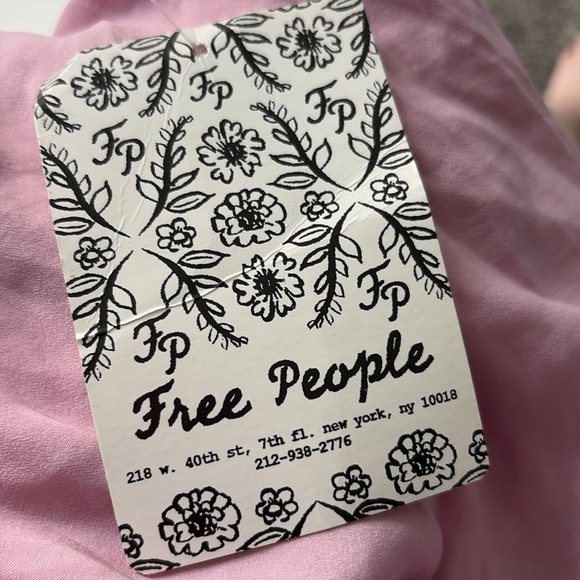 NWT Free People Purple Asymmetrical Long Sleeve Blouse - Picture 5 of 5